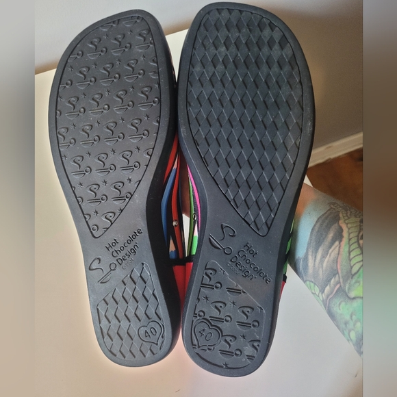 Hot Chocolate Chocolacticas Colorama Pencil Flats, VGUC, Size 40 - Picture 8 of 8